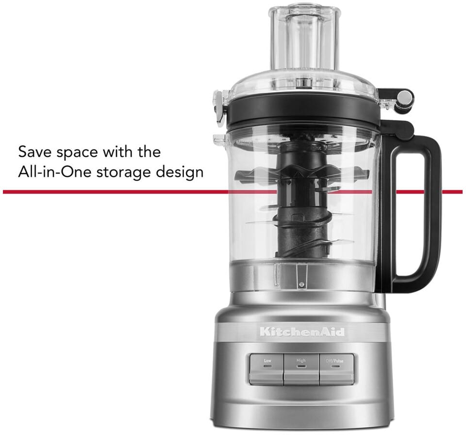 KitchenAid KFP0921CU 9 Cup Food Processor with 3 Speed Options, 4