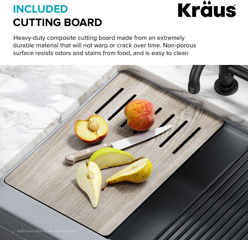 Kraus 12 Inch Multipurpose Over Sink Roll-Up Dish Drying Rack, Brown  KRM-11BR