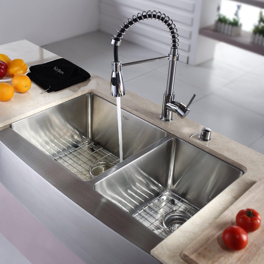 Kraus Stainless Steel Farmhouse Sink Mycoffeepot Org