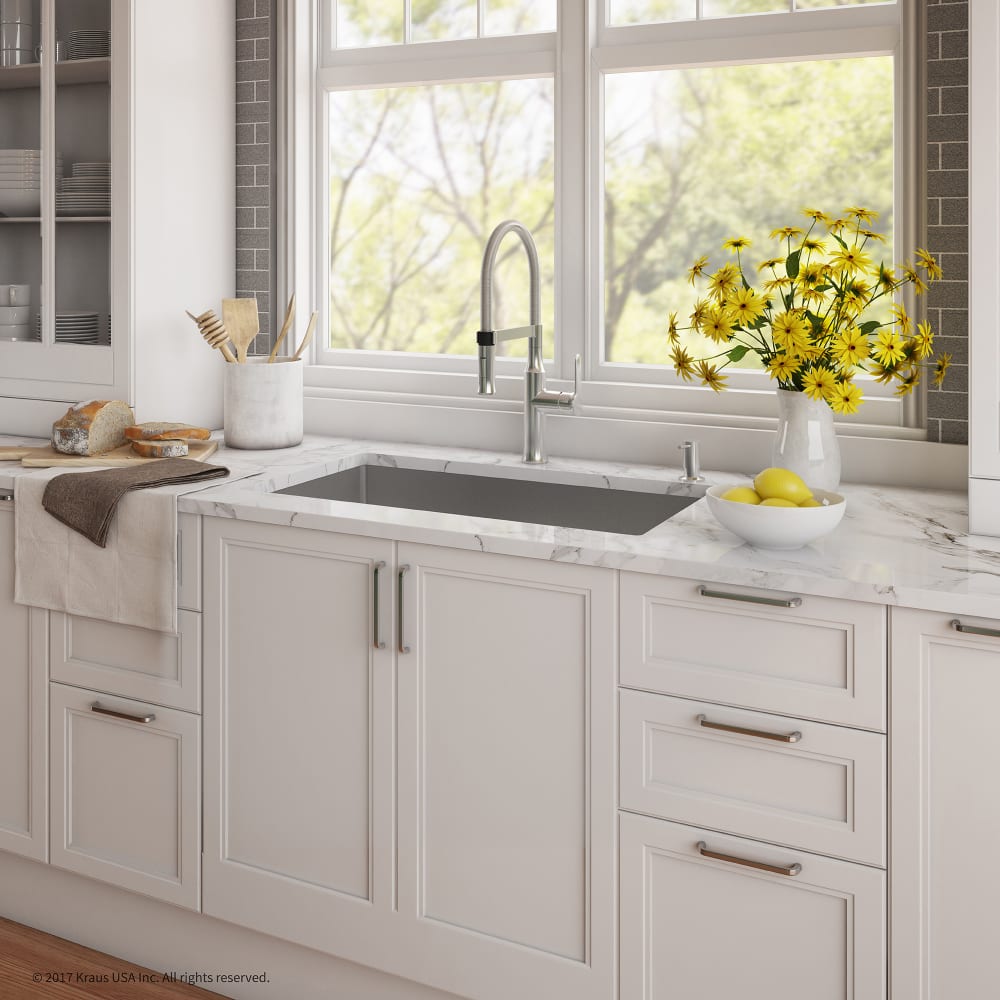Kraus KHU10032164042CH 32 Inch Kitchen Sink and Flex ...
