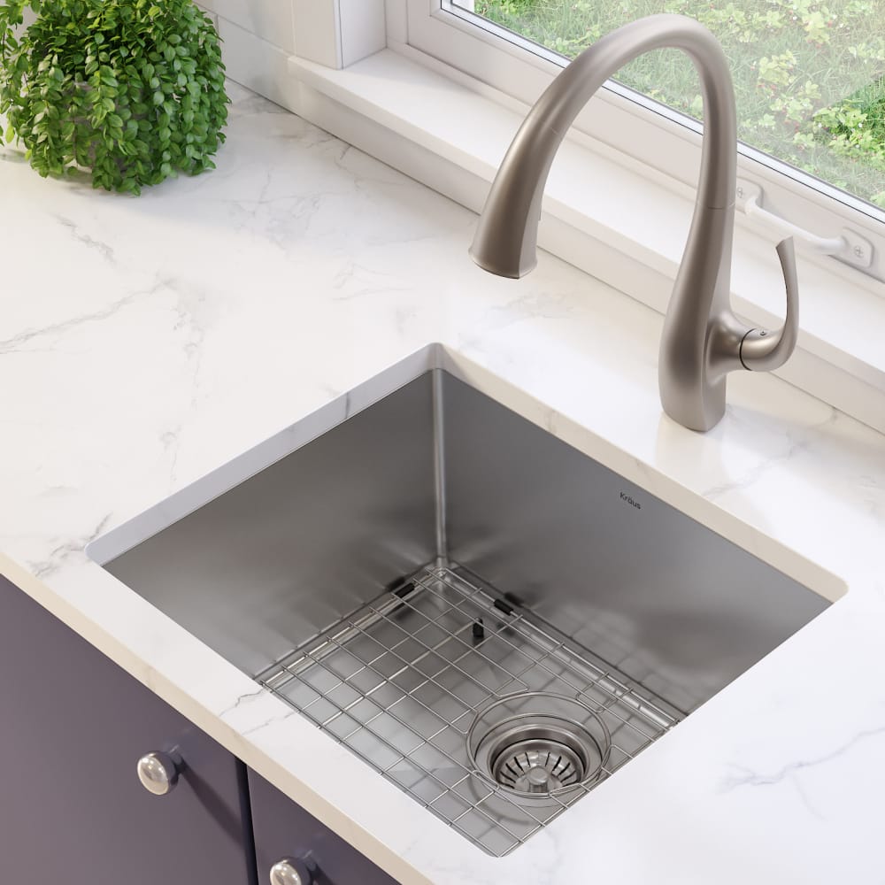 Kraus KHU10121 21 Inch Undermount Stainless Steel Kitchen Sink with