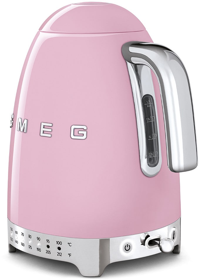 Smeg KLF04PKUS Electric Variable Temperature Kettle with 56 oz