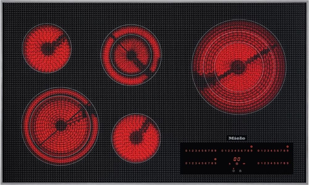Miele KM5627 36 Electric Cooktop with 5 High Speed Elements 208 Volts
