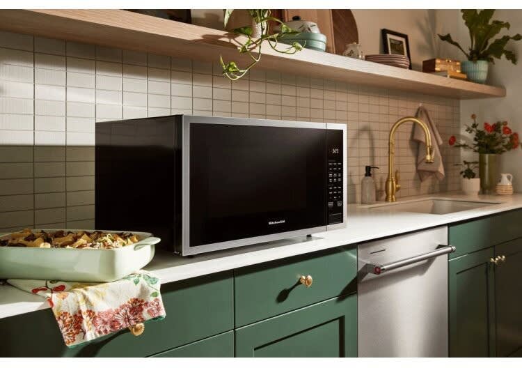 KitchenAid KMCS324PPS 24 Inch Countertop Microwave with 2.2 cu. ft