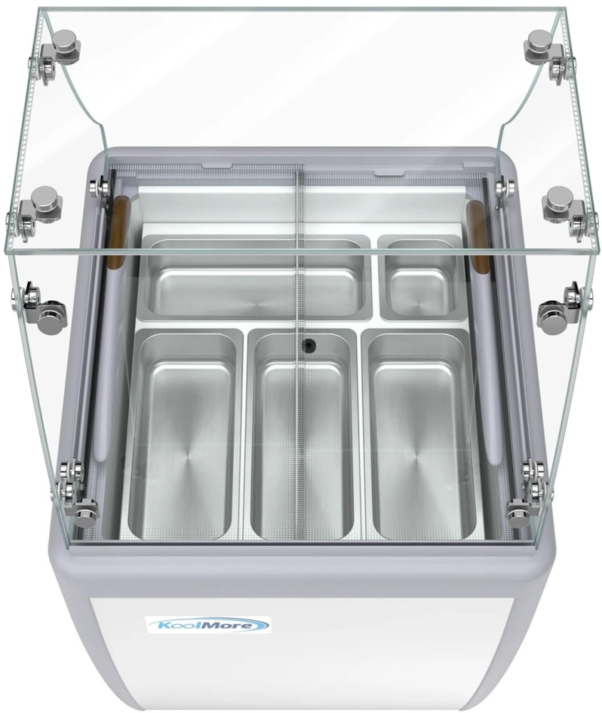 Koolmore KMGDC26SDFG 26 Inch Freestanding Gelato Dipping Cabinet