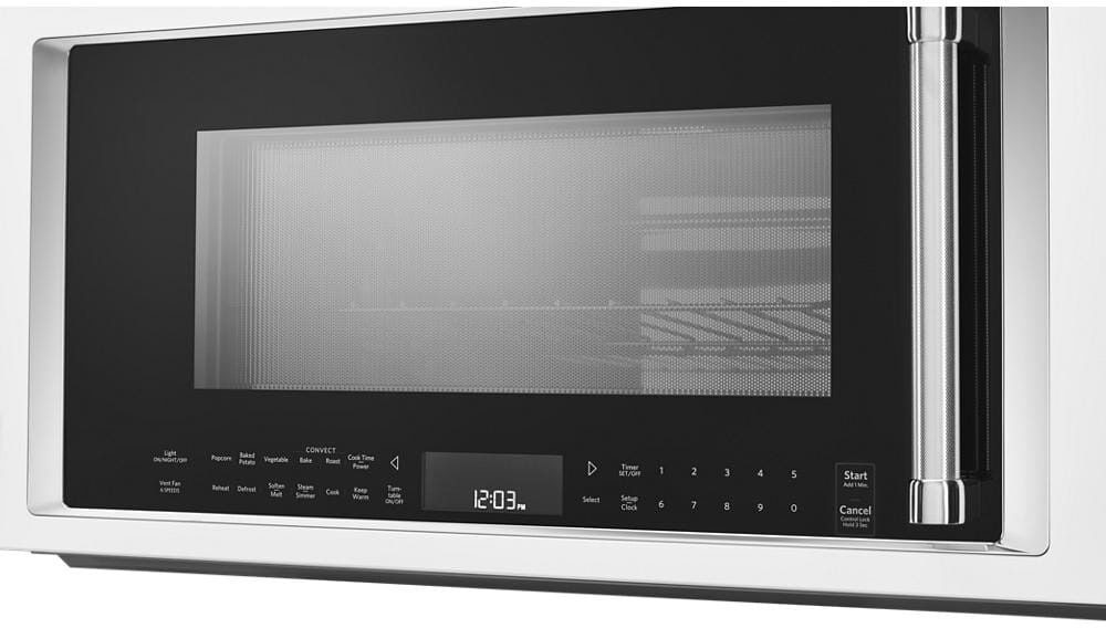 KitchenAid KMHC319EWH 30 Inch OvertheRange Microwave Oven with 1.9 cu