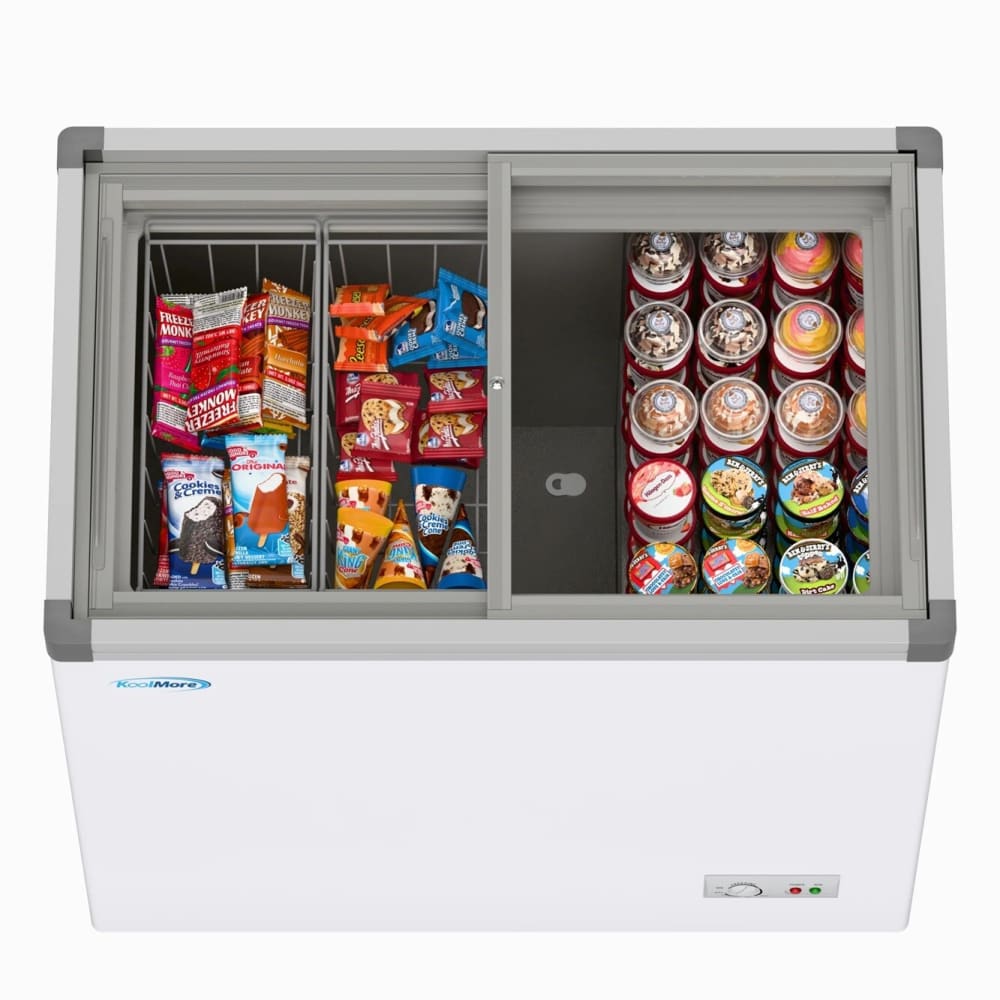 Koolmore KMICD7C 33 Inch Freestanding Ice Cream Display Chest