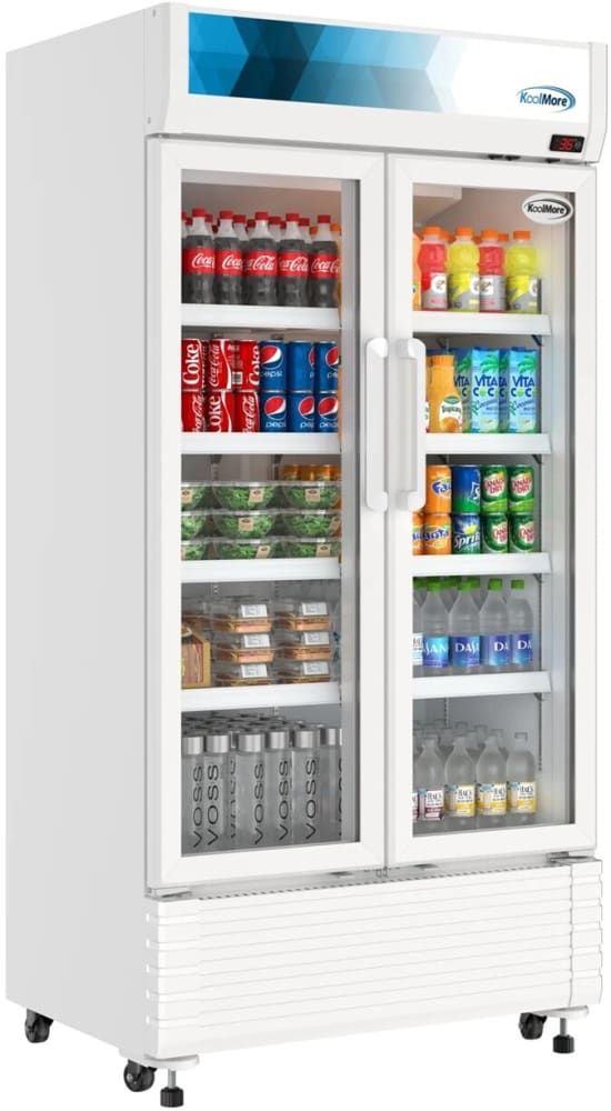 Koolmore KMMDR2GD39 39 Inch Freestanding Commercial Merchandiser