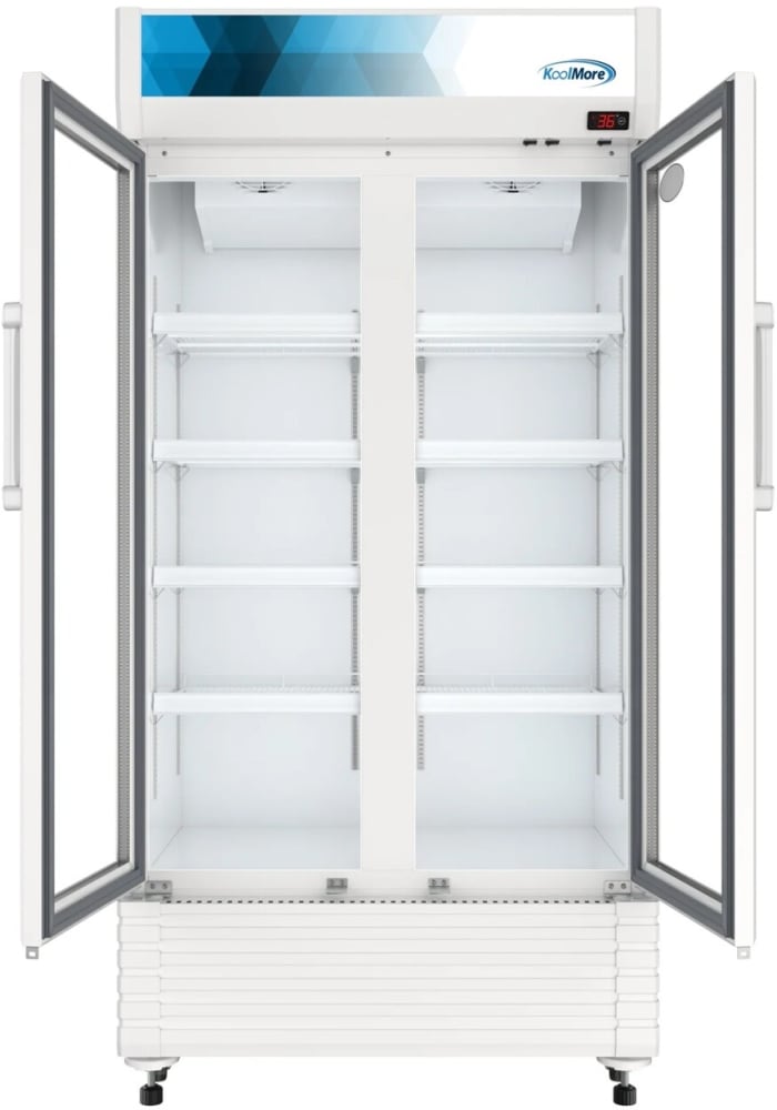 Koolmore KMMDR2GD39 39 Inch Freestanding Commercial Merchandiser