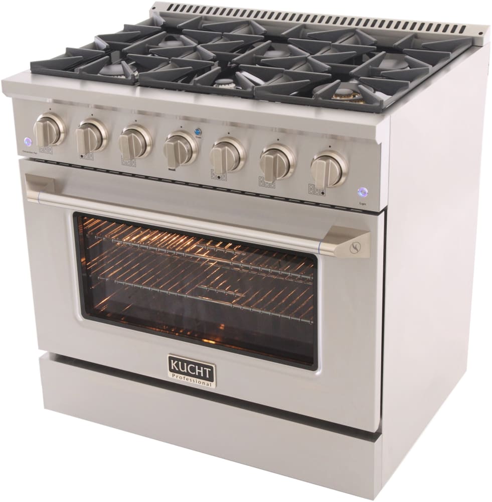 Kucht Professional KNG361S 36 Inch Freestanding Gas Range with 6