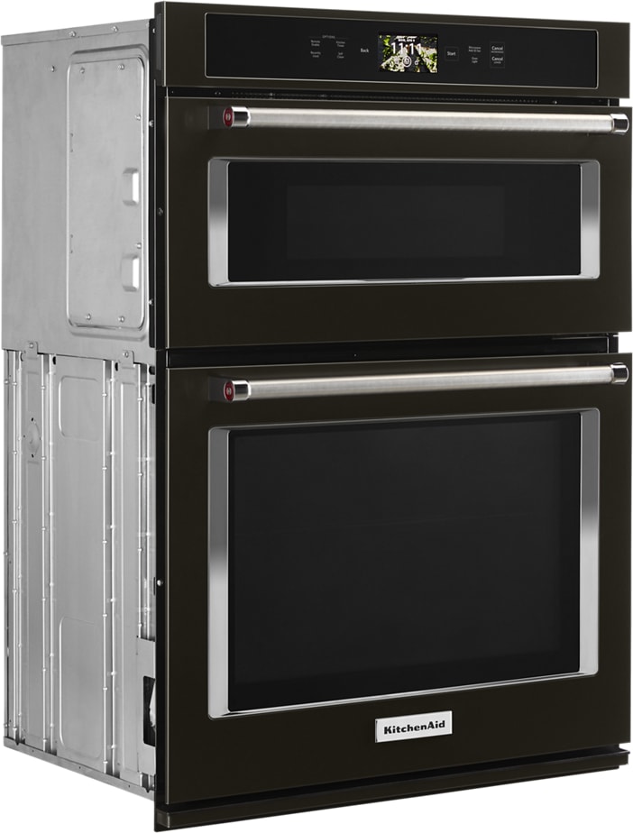 KitchenAid KOCE900HBS 30 Inch Smart Combination Wall Oven with EvenHeat™ True Convection, 5.0
