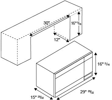 Bertazzoni KOTR30MXE 30 Inch Over the Range Microwave Oven with