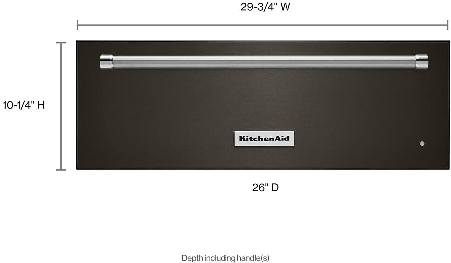 KitchenAid KOWT100EBS 30 Inch Warming Drawer with 1.5 cu. ft. Capacity