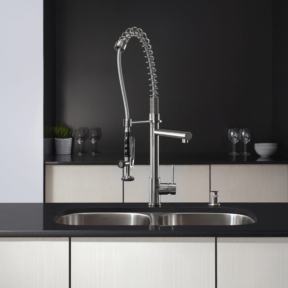 Commercial Kitchen Sink Faucet With Sprayer