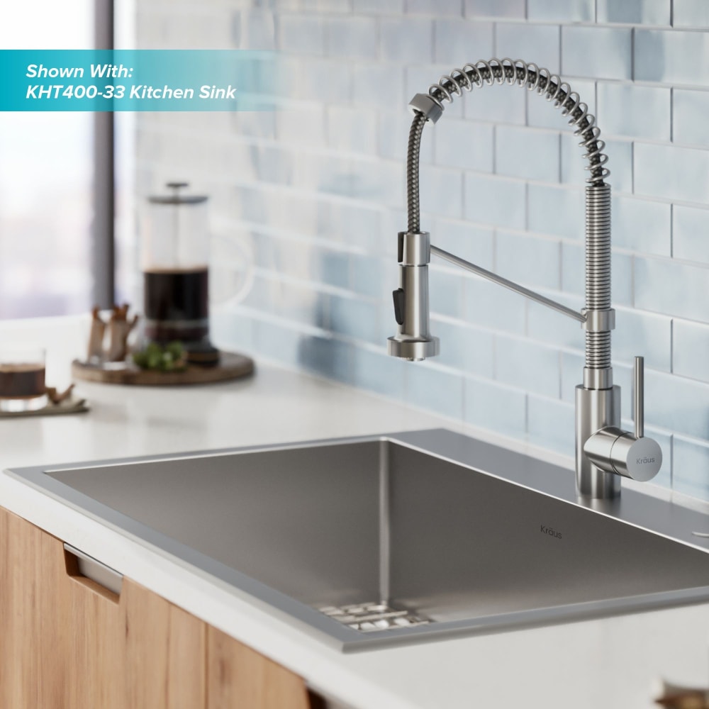 Kraus KPF1610SS Single Handle Pull Down Commercial Kitchen Faucet