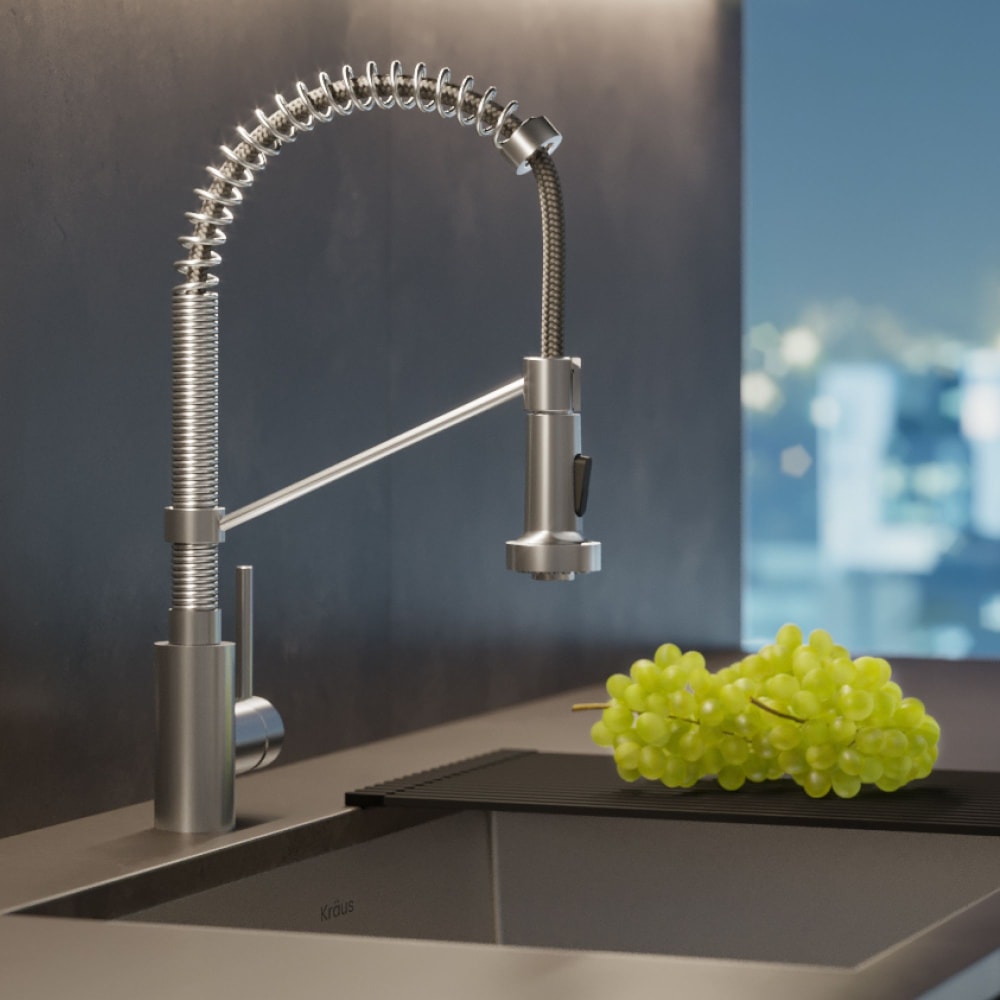 Kraus KPF1610SS Single Handle Pull Down Commercial Kitchen Faucet