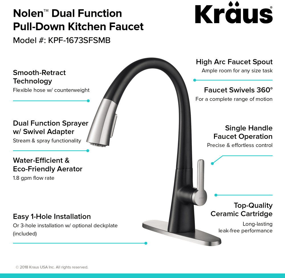 Kraus Nolen Series Kpf1673sfsmb