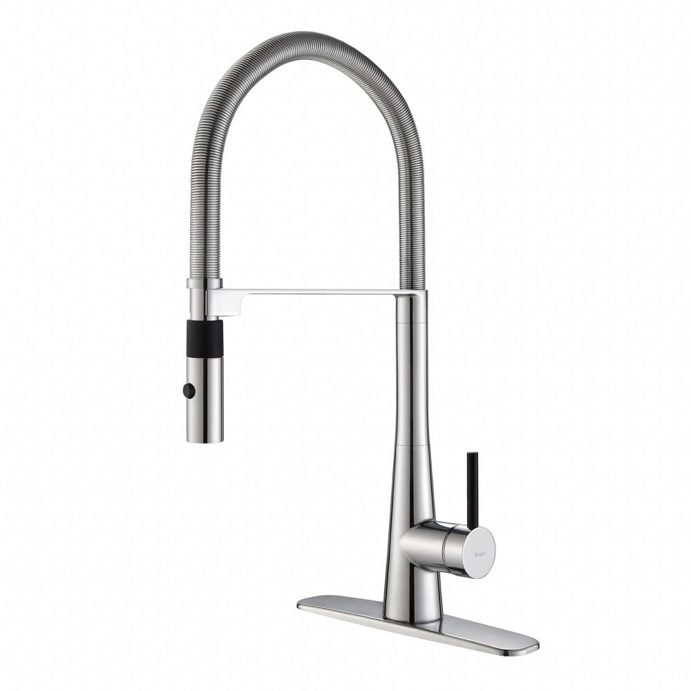 Kraus KPF2730CH Single Handle Flex Commercial Style Kitchen Faucet