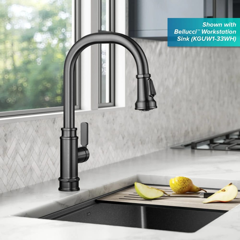 Kraus KPF4100SFS Traditional Industrial Pull-Down Single Handle Kitchen