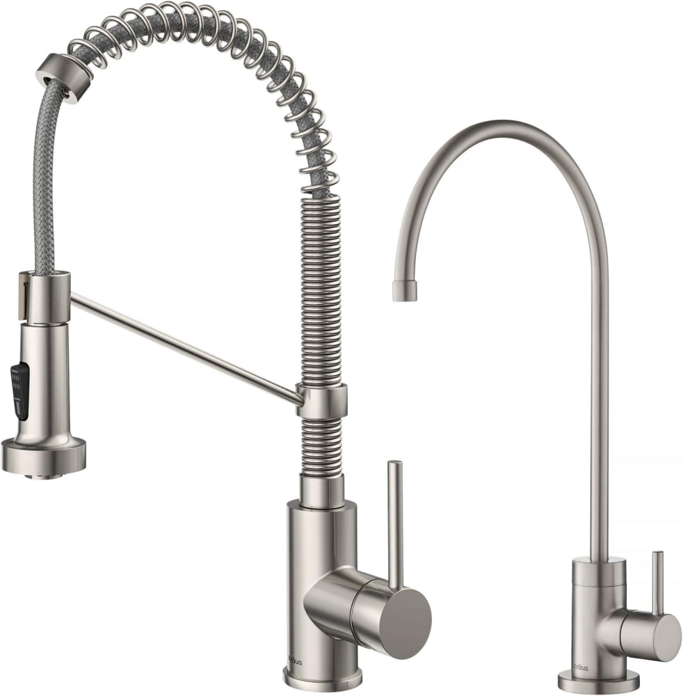 Kraus KPF1610FF100SFS Single Handle Pull-Down Kitchen Faucet ...