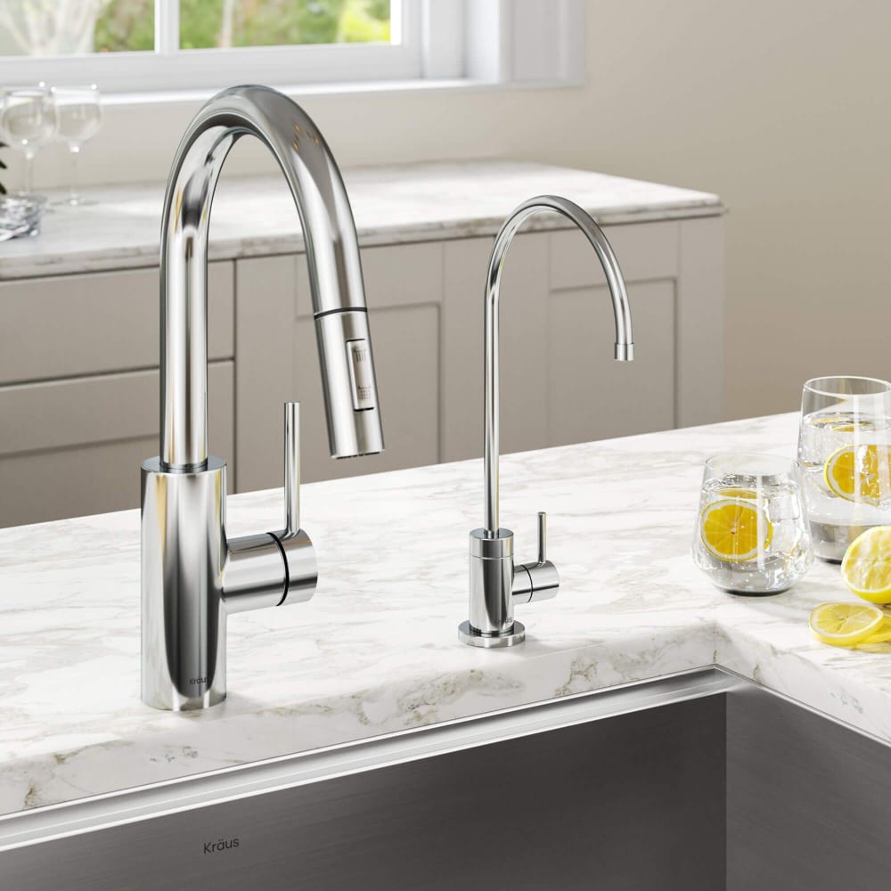 Kraus KPF2620FF100CH Single Handle Pull-Down Kitchen Faucet with