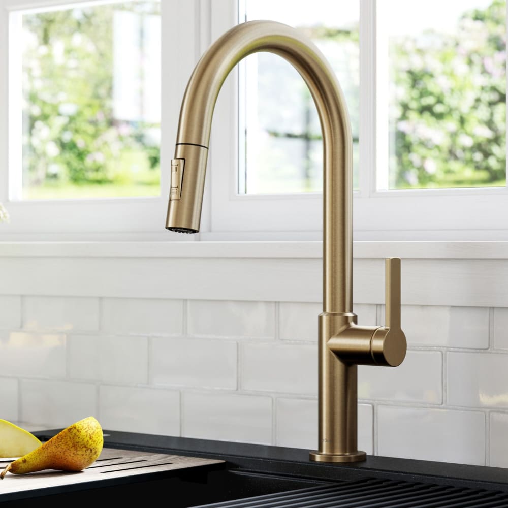 Kraus KPF2820SFACB Single Handle Pull-Down Kitchen Faucet with
