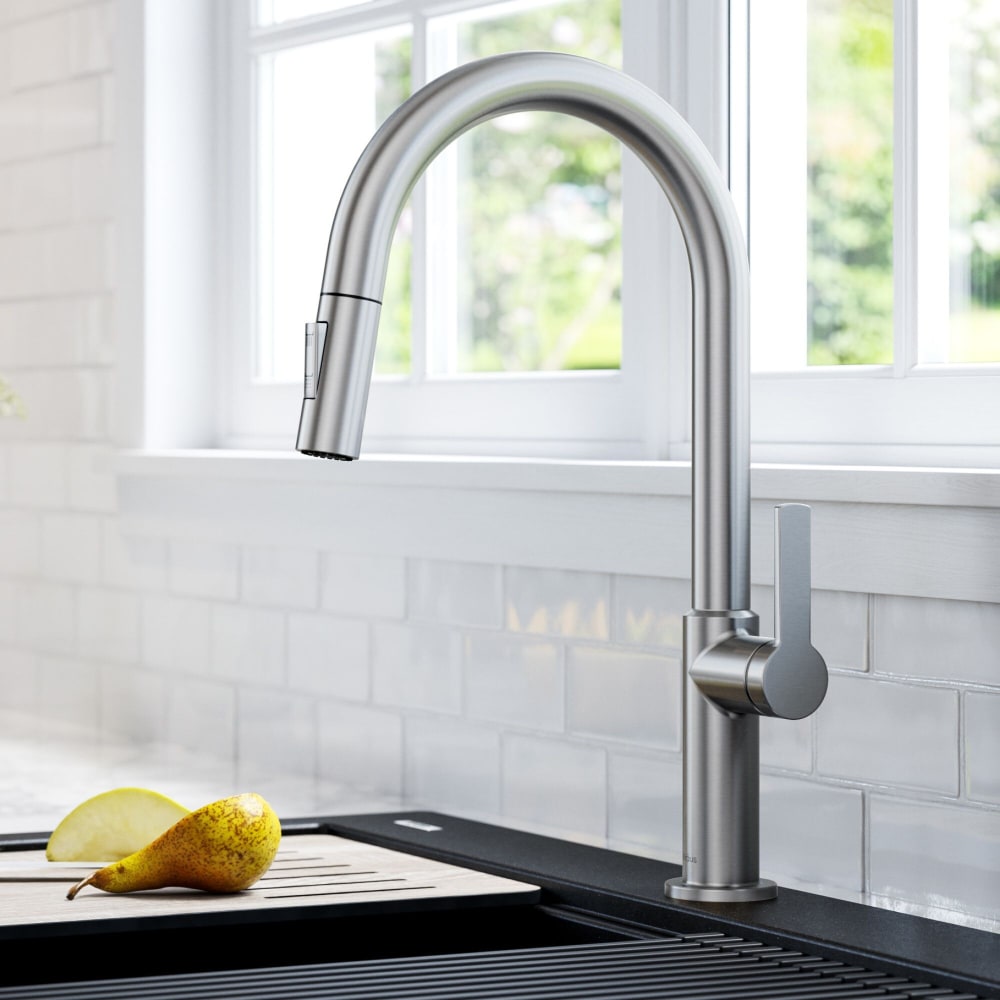 Kraus KPF2820SFS Single Handle Pull-Down Kitchen Faucet with Dual