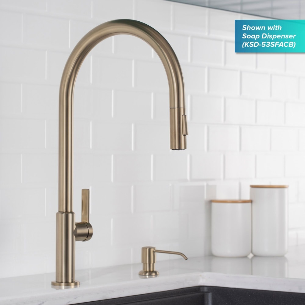 Kraus KPF2821SFACB Single Handle Pull Down Kitchen Faucet with