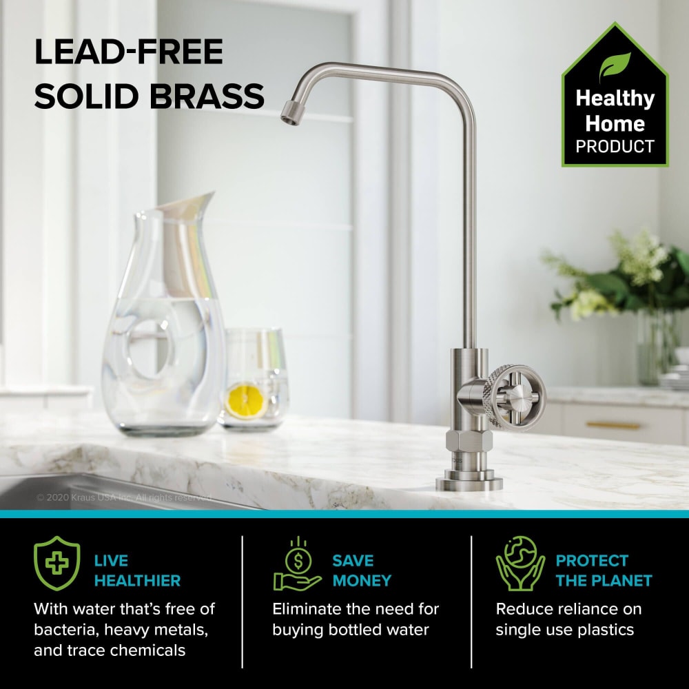 Kraus KPF3125FF101SFS Industrial Bridge Kitchen Faucet with
