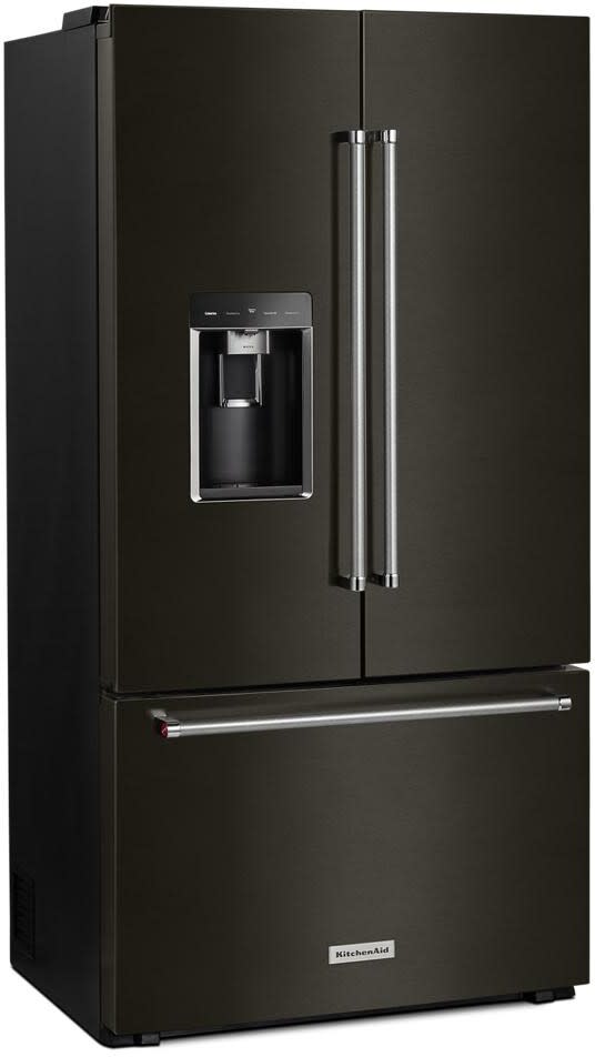 KitchenAid - KRFC704FBS - 23.8 cu. ft. 36 Counter-Depth French Door  Platinum Interior Refrigerator with PrintShield™ Finish