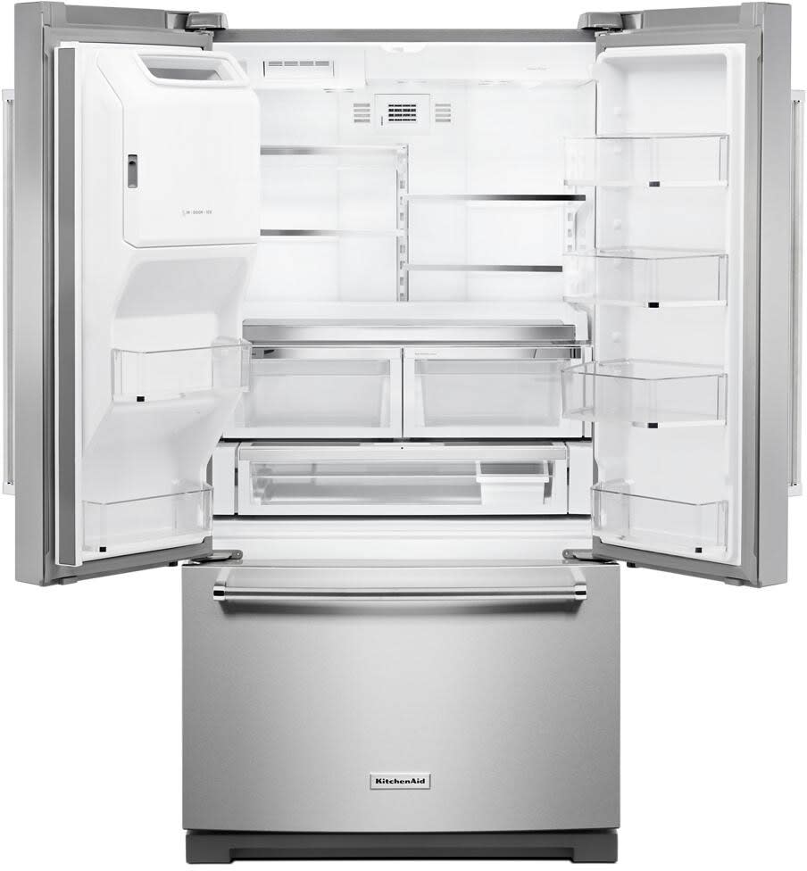 KitchenAid KRFF507HPS 36 Inch Freestanding French Door Refrigerator