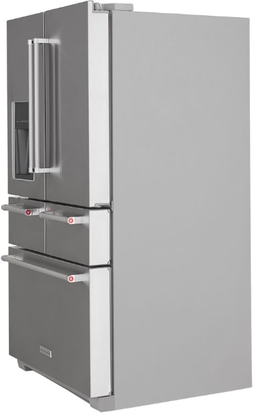 KitchenAid 25.8 Cu. Ft. 5-Door French Door Refrigerator Black Stainless  Steel KRMF706EBS - Best Buy