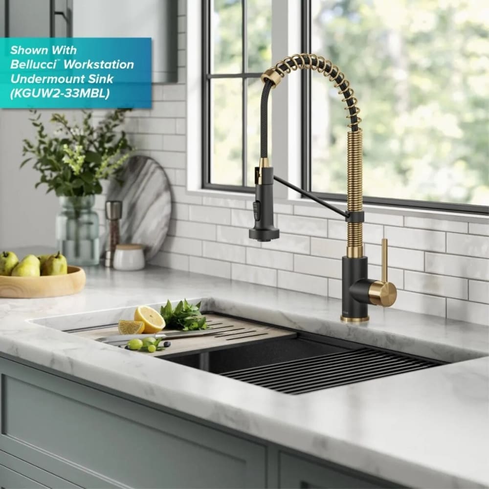 Kraus KSF1610BBMB Single Handle Pull Down Touchless Sensor