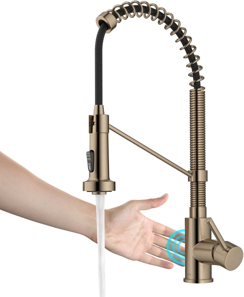ブライス♡アウトフィット【Spring collection2022】 Kraus KSF1610SFACB Single Handle Pull Down Touchless Sensor