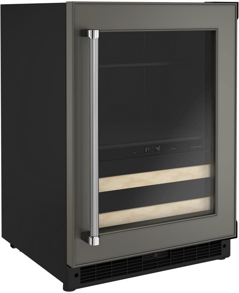 KitchenAid KUBR214KPA 24 Inch Freestanding/BuiltIn Undercounter Dual Zone Beverage Center with