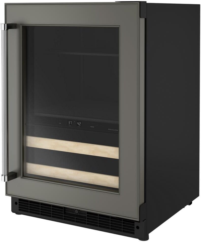 KitchenAid KUBR214KPA 24 Inch Freestanding/BuiltIn Undercounter Dual Zone Beverage Center with