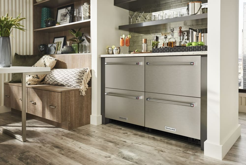 KitchenAid KUDR204KSB 24 Inch Undercounter DoubleDrawer Refrigerator