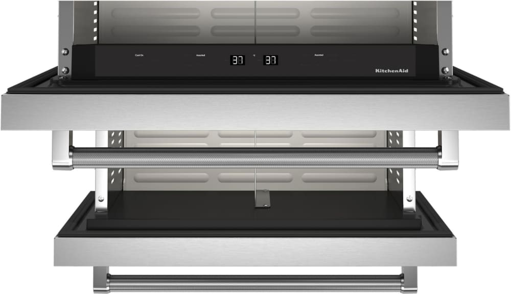 KitchenAid KUDR204KSB 24 Inch Undercounter DoubleDrawer Refrigerator with 4.4 Cu. Ft. Total