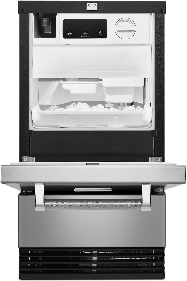 KitchenAid KUID308HPS 18 Inch Freestanding/BuiltIn Undercounter Clear Ice Maker with 35 lbs