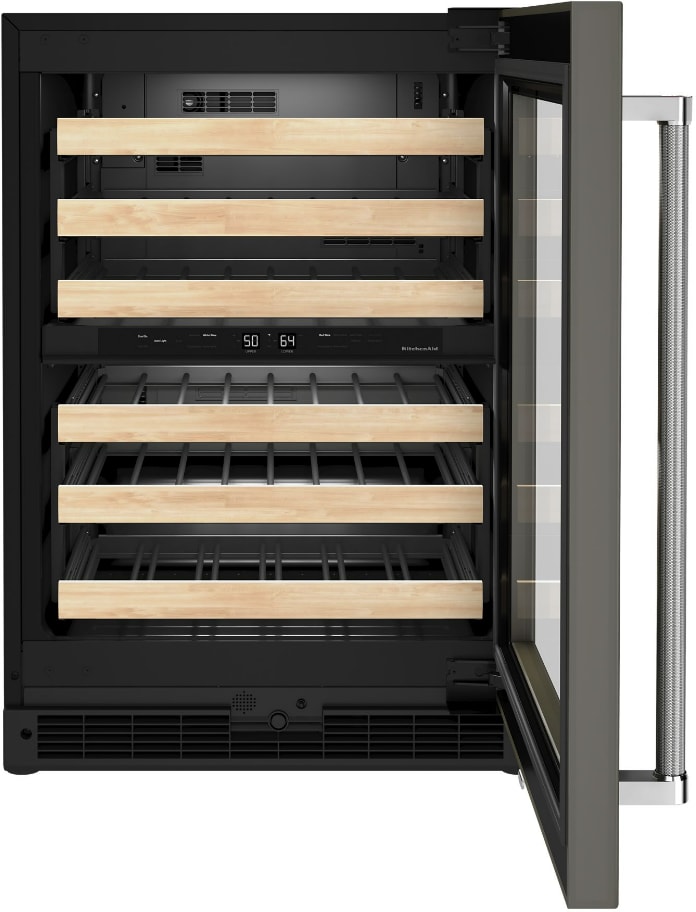 KitchenAid KUWR214KPA 24 Inch PanelReady Undercounter Wine Cellar with