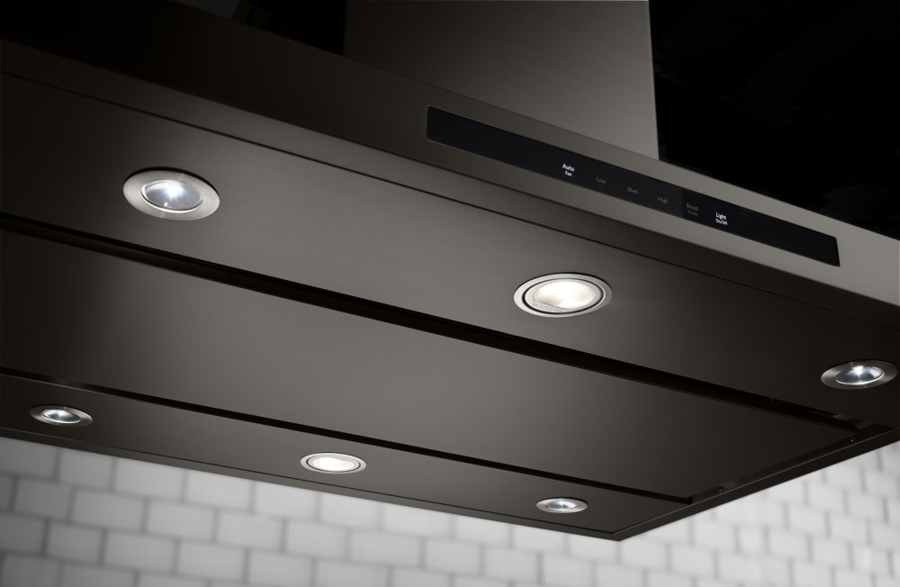 KitchenAid KVIB606DBS 36 Inch Island Chimney Range Hood with 585 CFM In