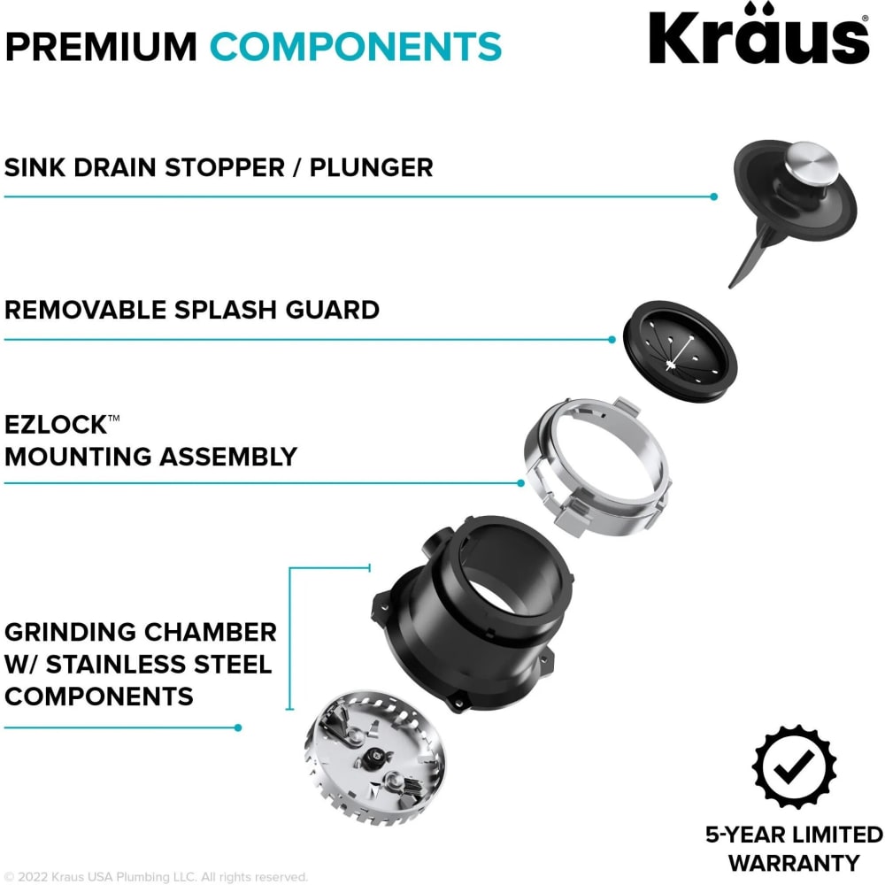 Kraus KWD11050MBL HighSpeed 1/2 HP Continuous Feed UltraQuiet Motor