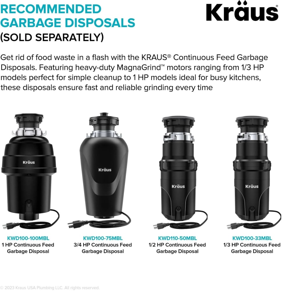 Kraus KWT30032 32 Inch Kore™ Workstation Undermount Single Bowl