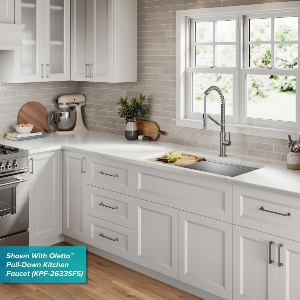 Kraus KWU11032 Kore™ 32 Inch Undermount Workstation Single Bowl