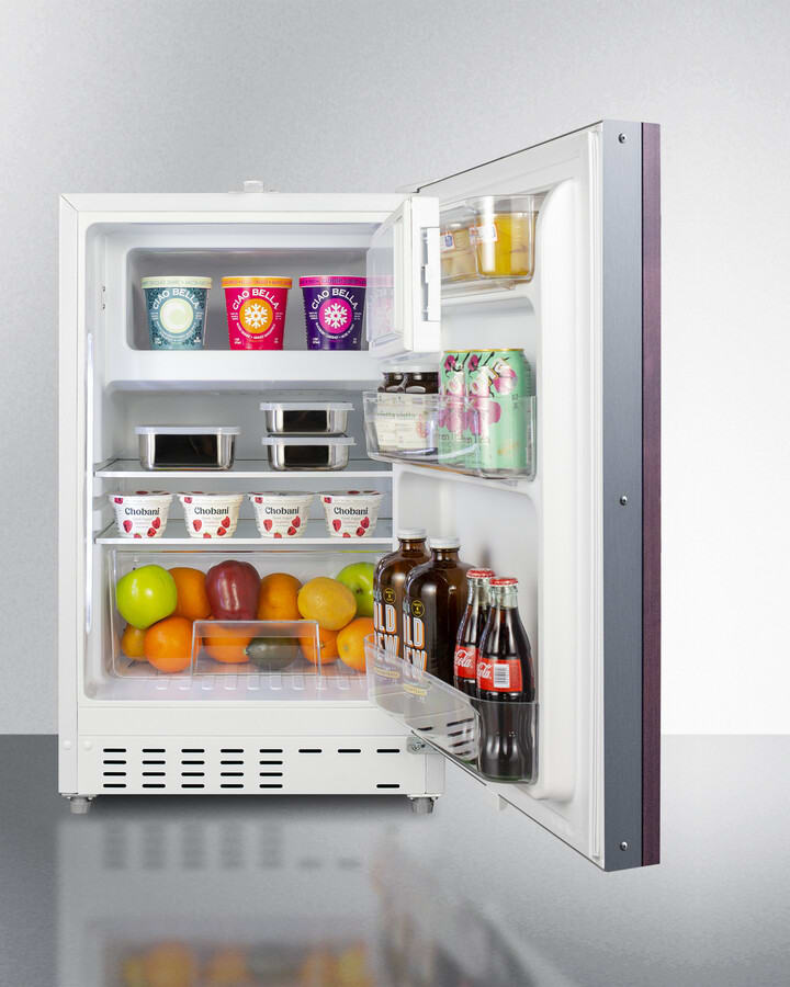 Summit ALRF48IF 21 Inch Built-In Refrigerator-Freezer with 2.68 Cu