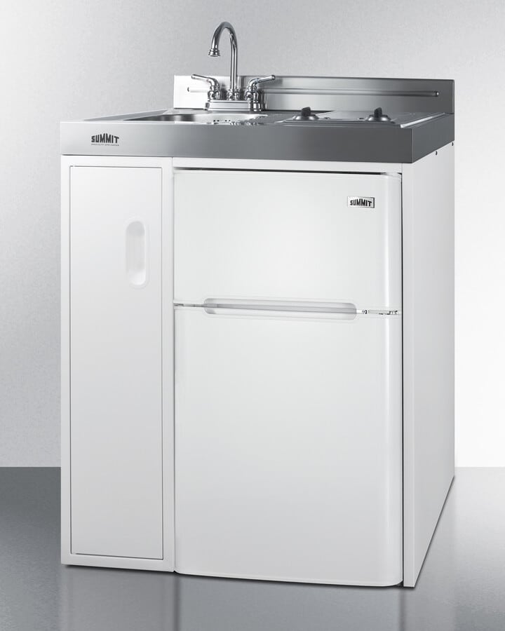 Summit C30ELGLASS 30 Inch Combination Kitchen with 3.2 cu. ft. Top