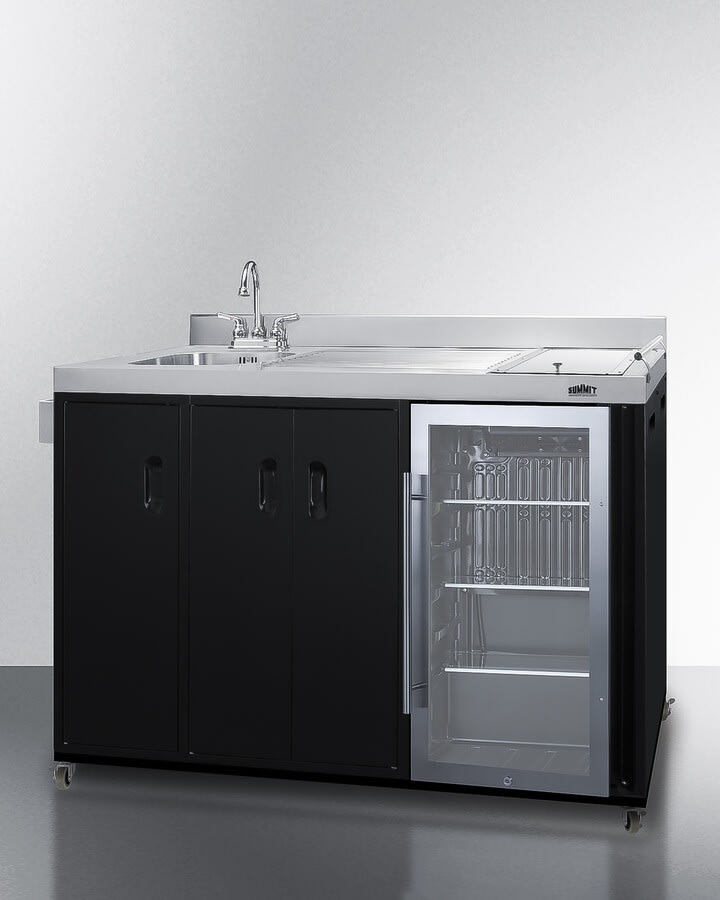 Summit CARTOS54LG 58 Inch Portable Outdoor Kitchenette with 3.13