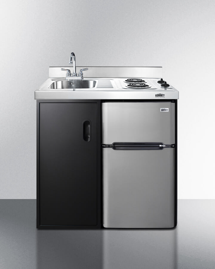 Summit CK36EL 36 Inch All-In-One Kitchenette with Top-Freezer ...