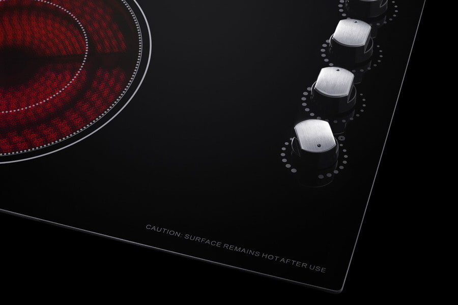 Summit CR4B30MB 30 Inch Electric Cooktop with 4Radiant Elements