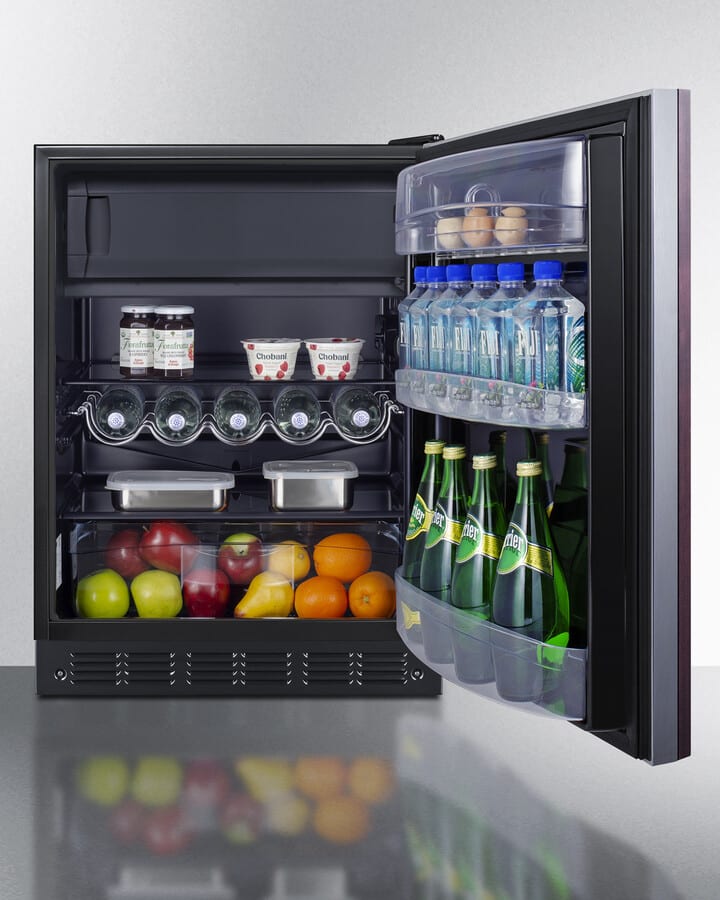 Summit CT66BK2SSIFADA 24 Inch Freestanding Compact Refrigerator
